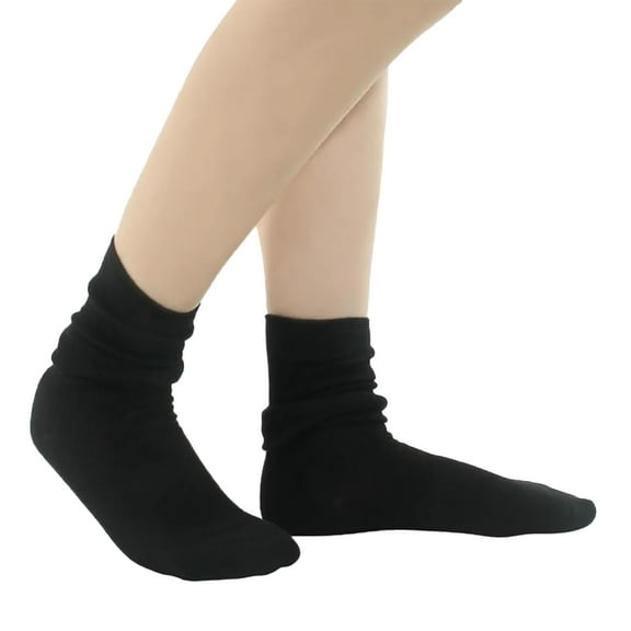 CYSFASHION Ankle Socks for Women Workout Cozy Breathable Cotton Toe Seamed Women's Socks Black