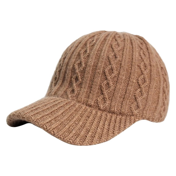 CYSFASHION Baseball Cap for Women Wool Sun Visor Knit Fleece Lined Fitness Fall Fashion Men's Hats & Caps Khaki