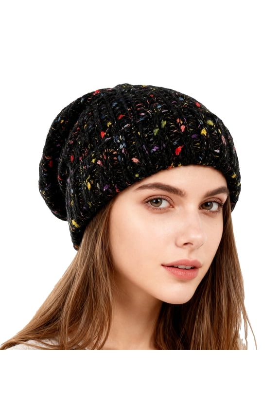 Beanie for Women Beanies Fall Fashion Must Haves Slouch Cap Funny Winter Hats Women's Hats Black
