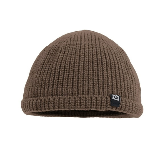 CYSFASHION Beanie for Women Cuffed Plain Fall Fashion Must Haves Adults Unisex Men Women's Hats & Caps Skull Cap Coffee