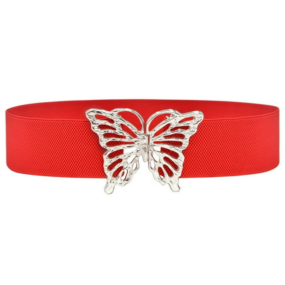 CYSFASHION Belts for Women Waist Decorative Dress Accessories Evening Party Waisted Bands Womens Belt Red