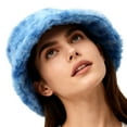 thumbnail image 1 of CYSFASHION Bucket Hats for Woman And Winter Styles For Ladies Tie Dyed Plush Bucket Hats. Thickened And Warm Fisherman Hats For Outdoor Use Blue, 1 of 4