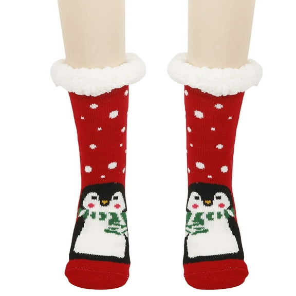 CYSFASHION Christmas Day Socks for Women Fall Fashion Must Haves Animal Socks Lightweight Ruffle Casual Womens Socks Black