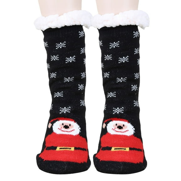 CYSFASHION Christmas Day Socks for Women Fall Fashion Must Haves Ruffle Socks Lightweight Cotton Casual Womens Socks Black