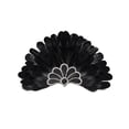 thumbnail image 1 of CYSFASHION Christmas Day Women's Feather Headpieces Sequin Headdress For Wedding Masquerade Cosplay Feather Headbands Party Show Black, 1 of 9