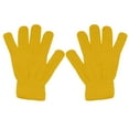 thumbnail image 1 of CYSFASHION Christmas Gifts 2 Pack Winter Gloves for Women Warm Fitness Knit Fleece Liner Unisex Wool Gloves Yellow, 1 of 3