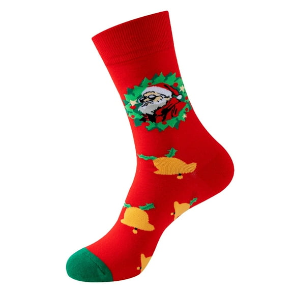 CYSFASHION Christmas Gifts Compression Socks for Women Breathble Cozy Cute Comfort Thermal Boot Santa Compression Socks for Women Green