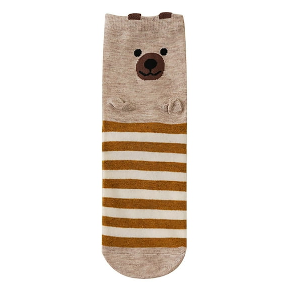 CYSFASHION Compression Socks for Women Crew Breathble Comfortable Thermal Toe Seamed Ankle Funny Ankle Socks Khaki