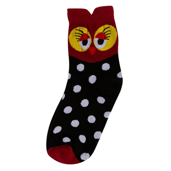 CYSFASHION Compression Socks for Women Crew Breathble Comfortable Thermal Toe Seamed Ankle Funny Ankle Socks Red