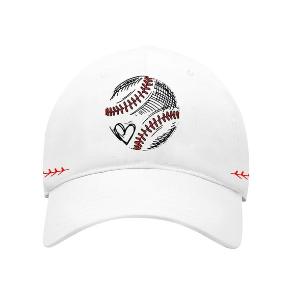 CYSFASHION Dad Hat Unisex Goft Cotton Workout Vintage Cute Baseball Cap for Women Baseball White