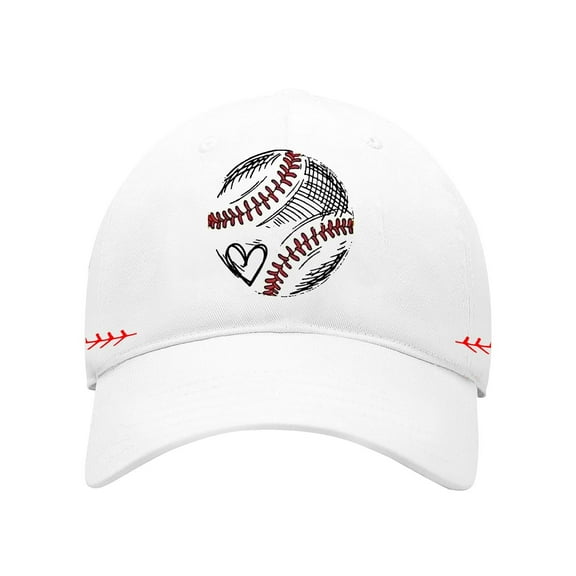CYSFASHION Dad Hat Unisex Goft Cotton Workout Vintage Cute Baseball Cap for Women Baseball White
