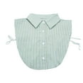 thumbnail image 1 of CYSFASHION Detachable Dicky Collar Blouse for Women Solid Faux Shirt Family Business Casual Mock Neck Fake Collar Light Green, 1 of 6