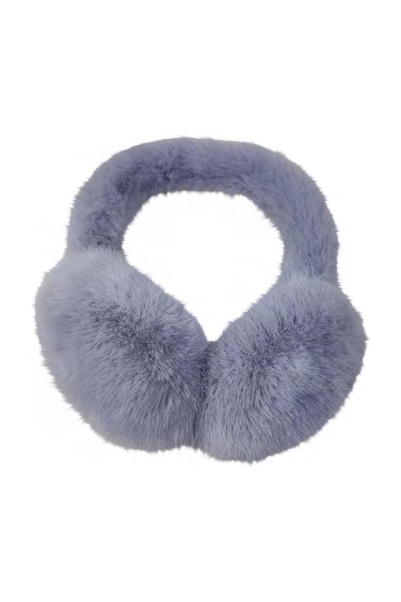Ear Muffs for Winter Women Fleece Cozy Ear Warmer Winter Warm Fuzzy Faux Fur Earmuffs Winter Grey