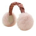 thumbnail image 1 of CYSFASHION Ear Muffs for Woman Plush Cold Weather Faux Fur Christmas Gifts for Grandkids Women Winter Fashion Cover Warmer Men Earmuffs Pink, 1 of 2