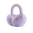 thumbnail image 1 of CYSFASHION Ear Muffs for Woman Plush Cold Weather Faux Fur Christmas Gifts for Grandkids Women Winter Fashion Cover Warmer Men Earmuffs Purple, 1 of 2