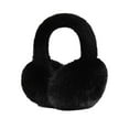thumbnail image 1 of CYSFASHION Ear Muffs for Woman Plush Cold Weather Faux Fur Christmas Gifts for Teens Women Winter Fashion Cover Warmer Men Earmuffs Black, 1 of 2