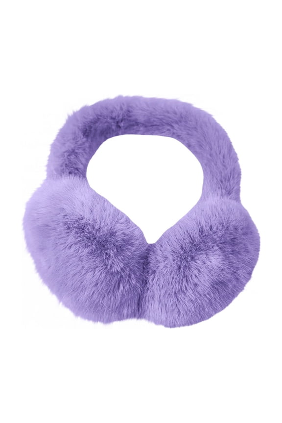 Earmuffs for Women Fitness Breathable Ear Warmers Winter Clothing Plush Soft Womens Ear Muffs Purple