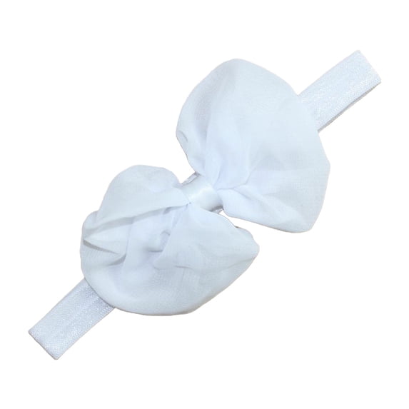 CYSFASHION Headbands for Women Hair Bands Sports Non Slip Cotton Cute Bow Exercise Head Wraps Sweatband White