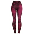 thumbnail image 1 of CYSFASHION Hip Up Slim Faux Jean Printed Nine Length Women's Leggings Stretch Casual Gym Daily Bottom, 1 of 4