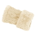 thumbnail image 1 of CYSFASHION Mittens for Women Tocuh Screen Weight Lifting Cute Fleece Hunting Knitting Winter Gloves Beige, 1 of 3