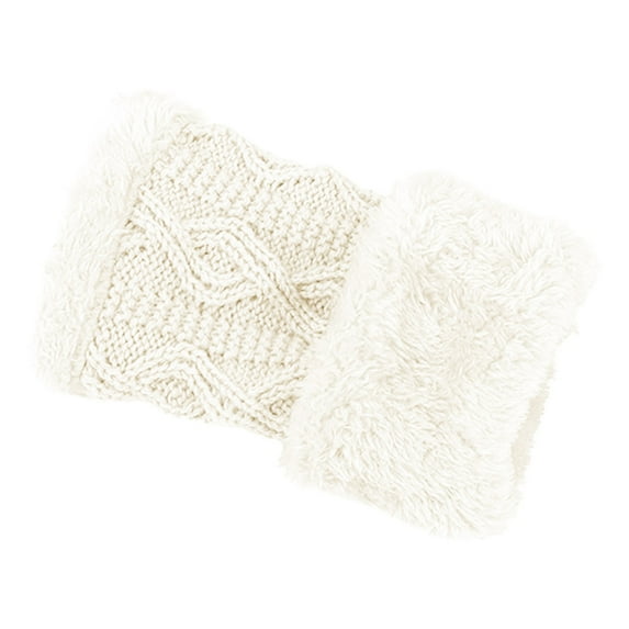CYSFASHION Mittens for Women Tocuh Screen Weight Lifting Stretchy Wool Cold Weather Warm Knit Winter Gloves White