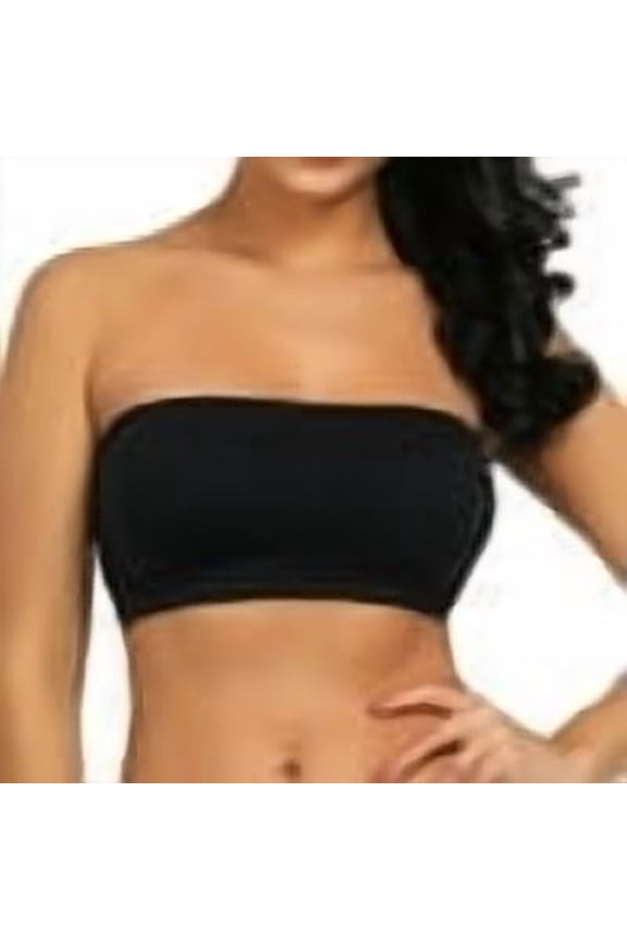 Plus Size Strapless Bandeau Stretchy Cotton Removable Padded Daily Summer Underlayer Top Padded Tube Tops For Women