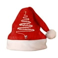 thumbnail image 1 of CYSFASHION Santa Hat Christmas Gifts For Teens Unisex Holiday Festive Women And Men Vlvet Xmas Classic Party Decor Brick Red, 1 of 4
