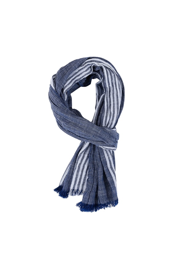 Scarf for Women Fitness Oversize Womens Scarfs Cotton Tie-dye Fall Fashion Mens Scarves Navy