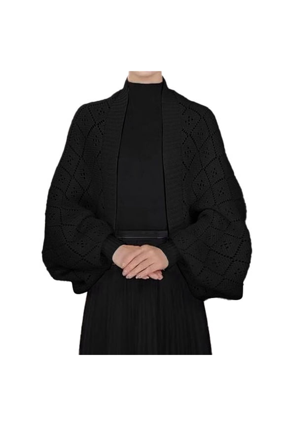 Shawl Wraps for Women All Season Feel Blanket Cover Up Cardigan Cap Fleece Neck Scarf Black