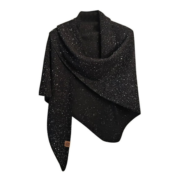 CYSFASHION Shawl Wraps for Women Fall Fashion Must Have Cropped Cardigan Knitted Womens Sweaters Cozy Wedding Guest Dress Black Scarf