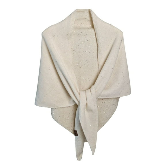 CYSFASHION Shawl Wraps for Women Fall Fashion Must Have Cropped Cardigan Knitted Womens Sweaters Lightweight Wedding Guest Dress White Scarf