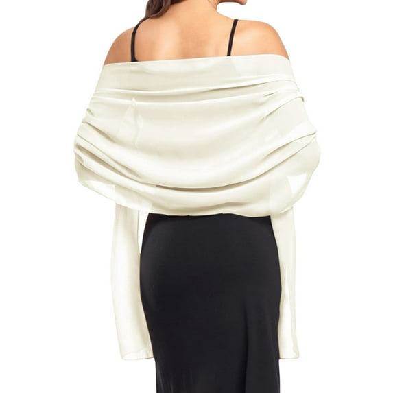 CYSFASHION Shawls And Wraps for Evening Dresses Party Elegant Loose Slimming Fit Fashion Neck Scarf Rose Gold