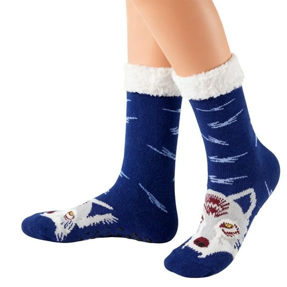 CYSFASHION Socks for Women Fall Fashion Must Haves Animal Socks Lightweight Cotton Casual Womens Socks Grey