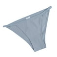 thumbnail image 1 of CYSFASHION Soft Cotton Low Rise Thin String High Cut Women's Panties Plus Size No Ride Up Bikini Briefs, 1 of 3