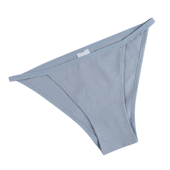 CYSFASHION Soft Cotton Low Rise Thin String High Cut Women's Panties Plus Size No Ride Up Bikini Briefs