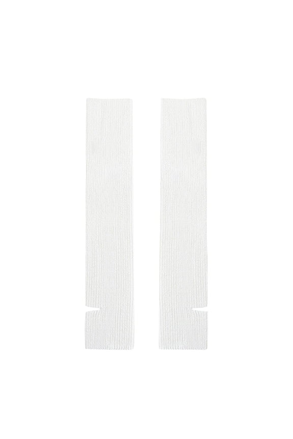 Stockings for Women Winter Clothing Compression Cozy Leg Warmer Stretchy Thigh High Socks White