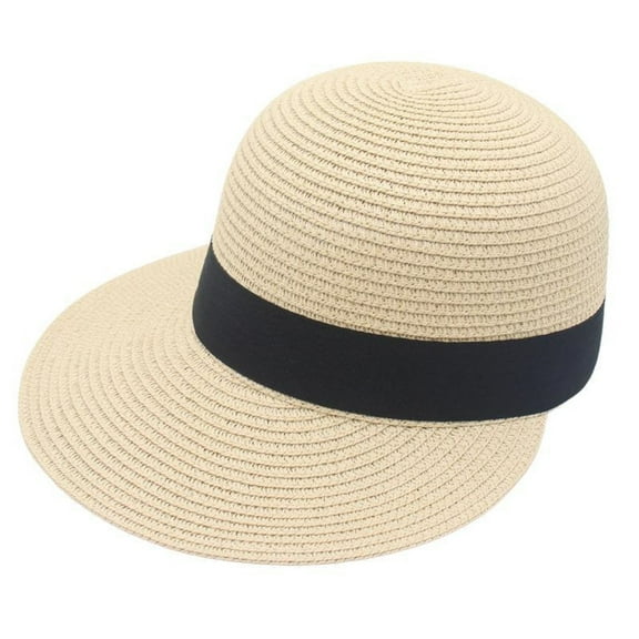 CYSFASHION Sun Hats for Women Outdoor Protection Foldable Floppy Breathable Wide Brim Visor Beige