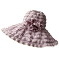 thumbnail image 1 of CYSFASHION Sun Hats for Women Outdoor Protection Foldable Floppy Breathable Wide Brim Visor Purple1, 1 of 6
