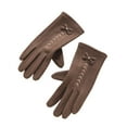 thumbnail image 1 of CYSFASHION Winter Gloves for Women Full Finger Winter Fleece Lining Compression Gloves Coffee, 1 of 3