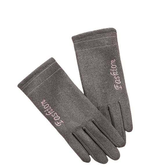 CYSFASHION Winter Gloves for Women Warm Fall Fashion Must Haves Knitted Compression Gloves Grey