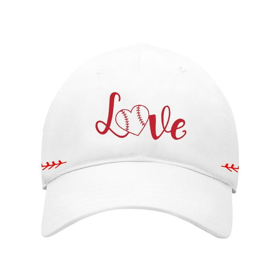 CYSFASHION Womens Baseball Cap Low Profile Tennis Adjustable Sports Trendy Washed Dad Hat Baseball White