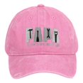 thumbnail image 1 of CYSFASHION Womens Baseball Cap Low Profile Tennis Adjustable Sports Trendy Washed Dad Hat Pink, 1 of 6
