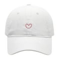 thumbnail image 1 of CYSFASHION Womens Baseball Cap Low Profile Tennis Adjustable Sports Trendy Washed Dad Hat White, 1 of 3