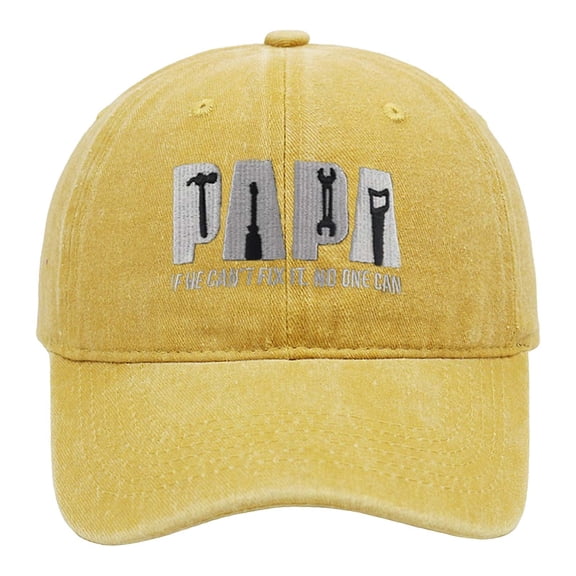 CYSFASHION Womens Baseball Cap Low Profile Tennis Adjustable Sports Trendy Washed Dad Hat Yellow