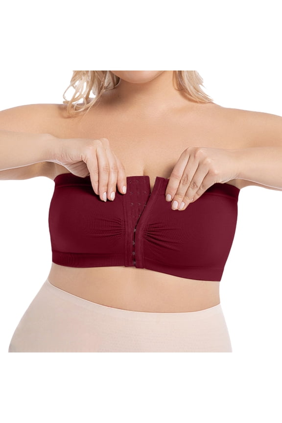 Womens Simple Comfy Breathable Strapless Removable Pad Bandeau Underlayer Nylon Spandex Daily Tube Bra Tube Tops For Women