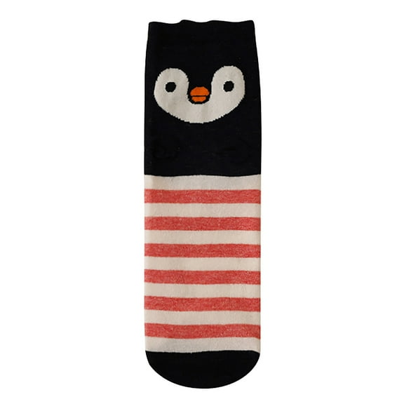 CYSFASHION Womens Socks Crew Breathble Comfortable Thermal Toe Seamed Ankle Funny Girls Socks Black