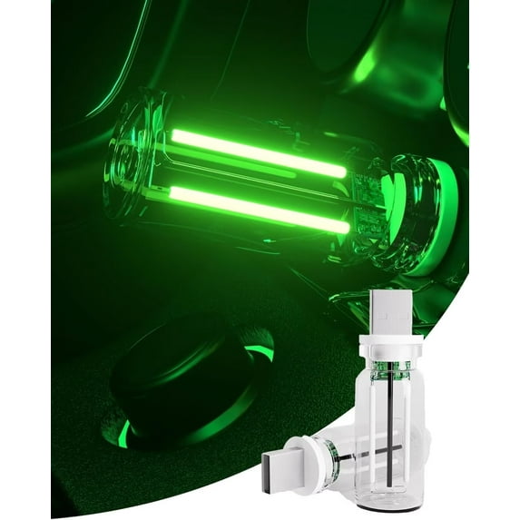 CYU SHOP Portable Vintage USB Touch Dimmable Mini Glass Bottle LED Night Lights, 2 Pack