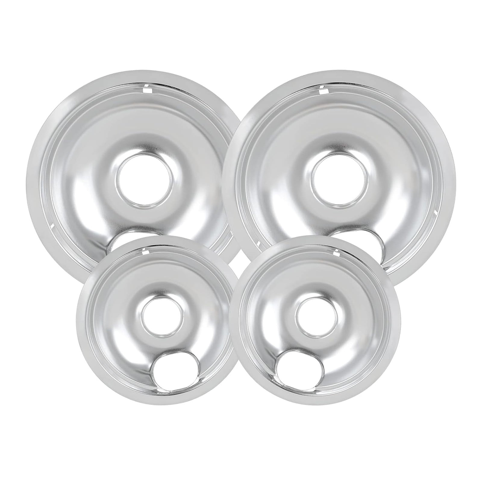 CYXLFZH 4 Piece Drip Pans Set Compatible With Stove Finish Electric