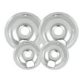 CYXLFZH 4 Piece Drip Pans Set Compatible With Stove Finish Electric