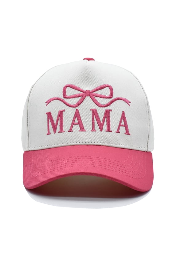 Mama Hat for Women, Mothers Day Birthday Gifts for Mom From Daughter Son, Adjustable Embroidered Two Tone Baseball Cap